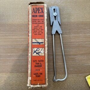 Apex Keen Edge Knife Scissors & Tools Sharpener Glass Cutter W/ Box Instructions